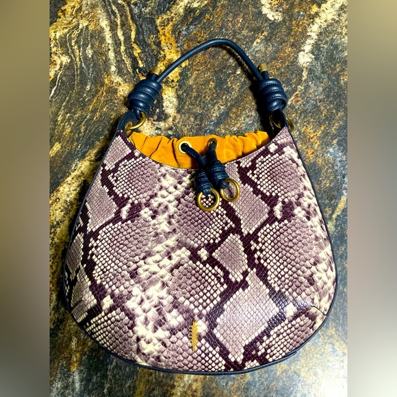 Thacker Python Bo Drawstring Purse. - Picture 1 of 8